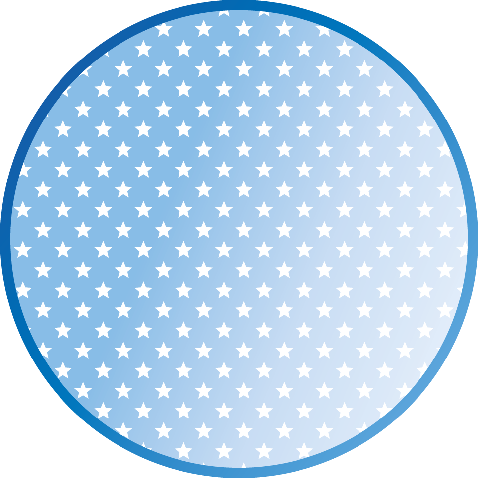 Tapis vinyle étoile motif circulaire bleu - TenStickers