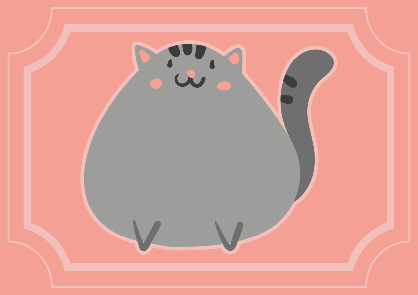 Tapis vinyle autres tapis adorable œuvre d'art féline - TenStickers