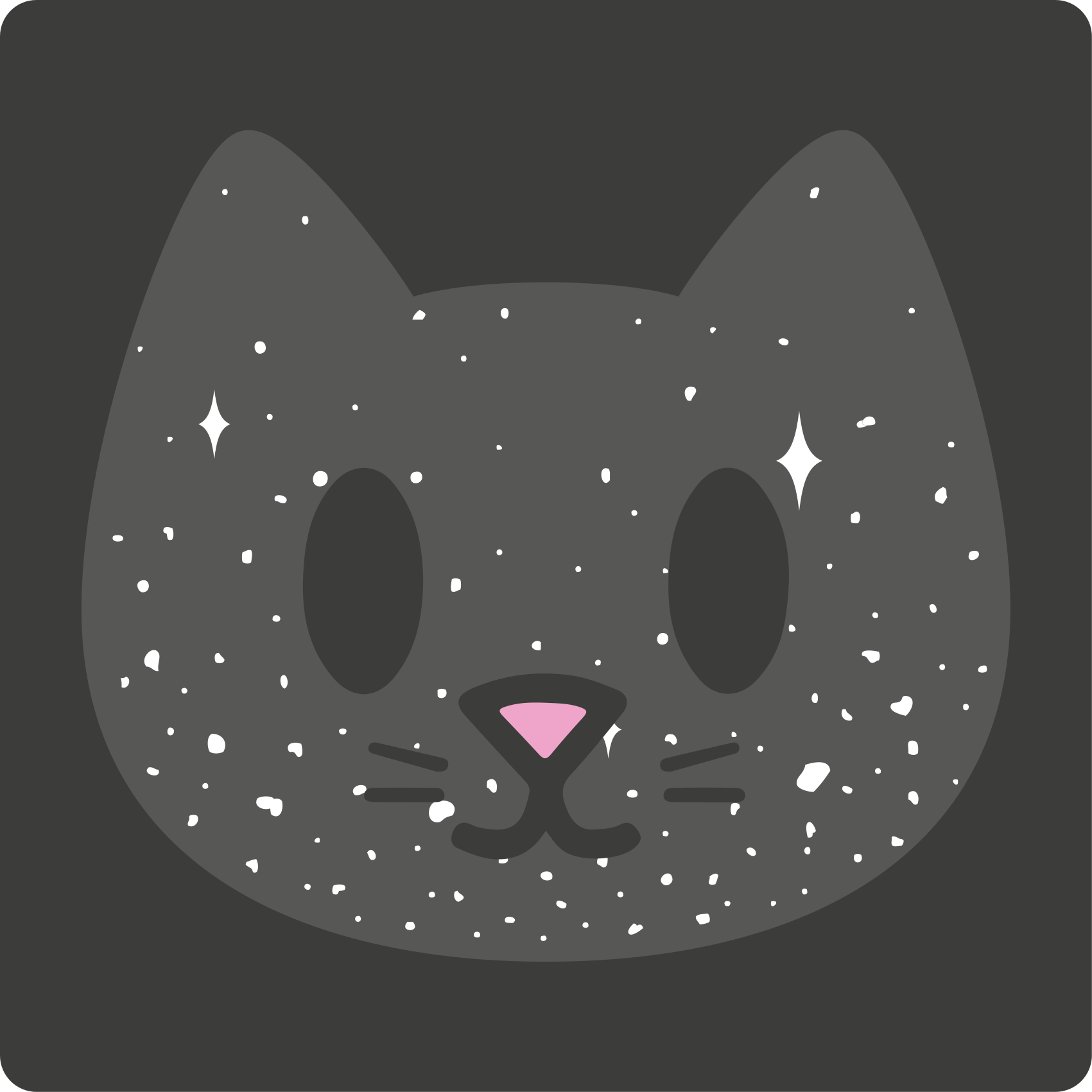 Tapis vinyle chambre bébé joli visage de chat - TenStickers