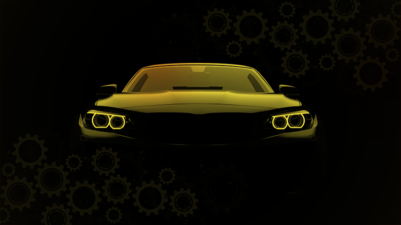 Tapis vinyle ado silhouette de voiture de sport - TenStickers