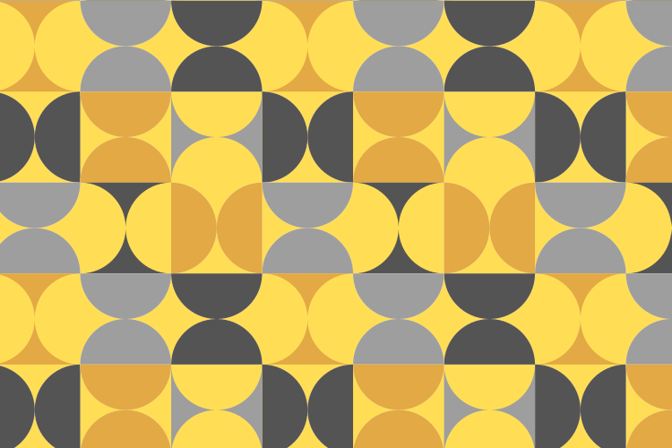 Tapis vinyles géométriques motif circulaire ludique - TenStickers