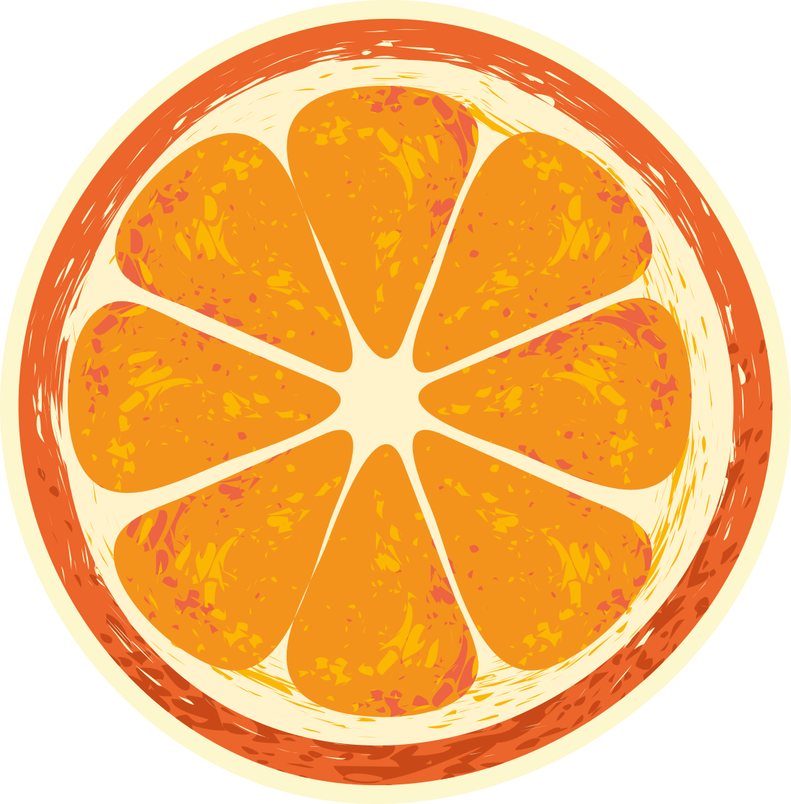 Tapis vinyle cuisine motif de tranche d'orange - TenStickers