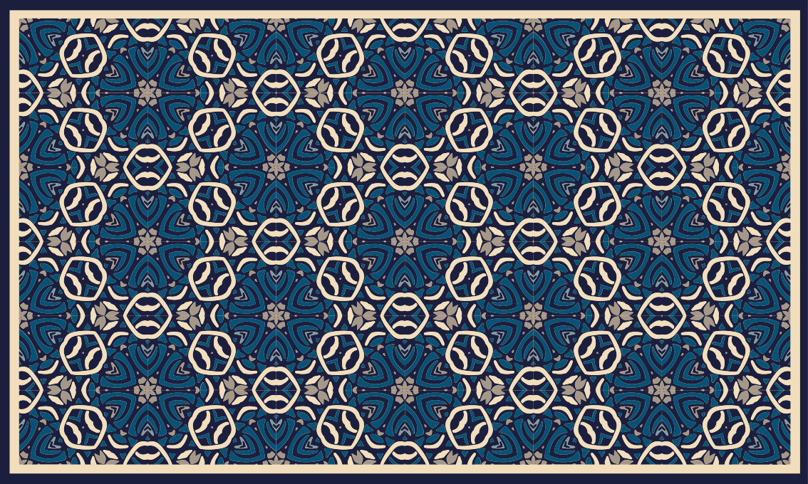 Tapis vinyle chambre arrangement de mosaïque sophistiqué - TenStickers