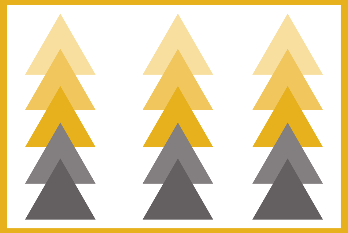 Tapis vinyles géométriques cascade de couleurs triangulaire - TenStickers