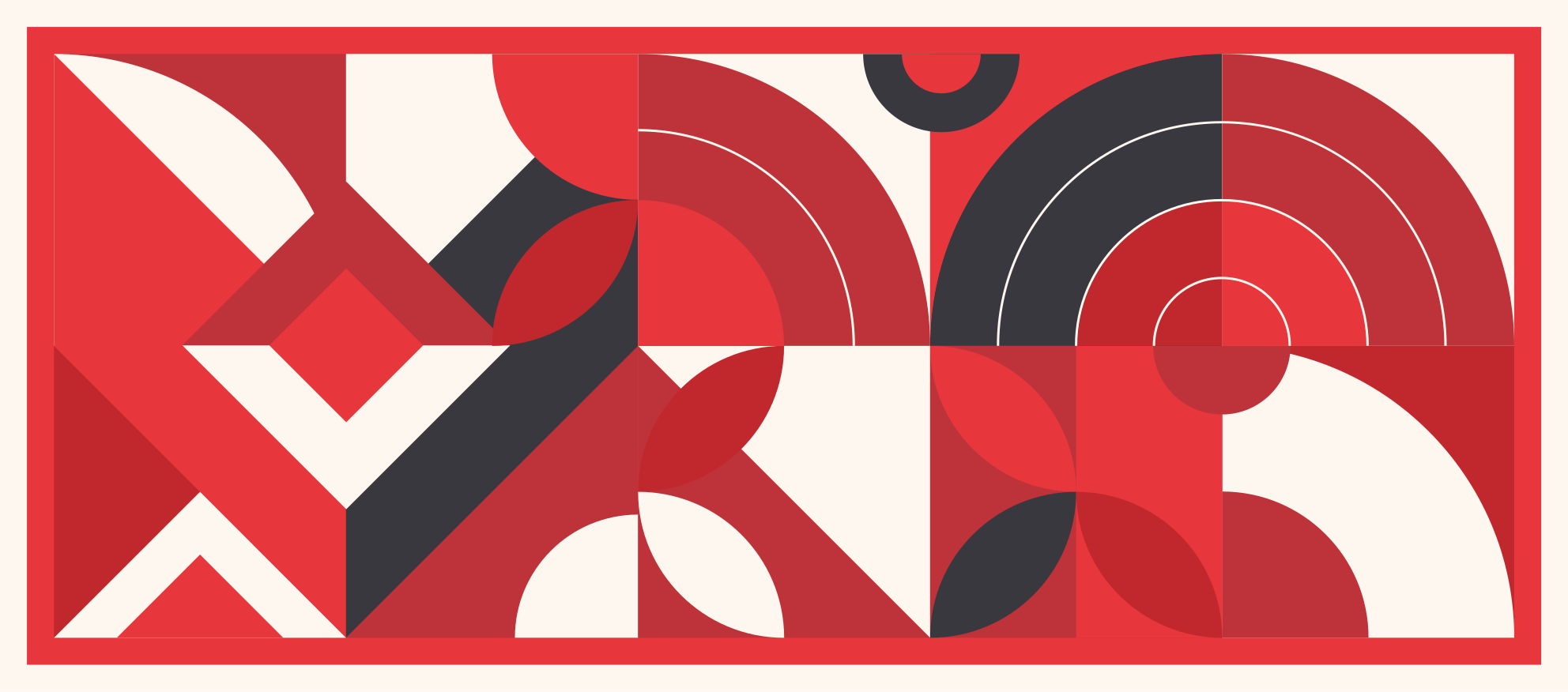 Tapis vinyles géométriques formes abstraites audacieuses - TenStickers