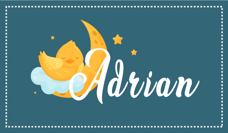 Tapis vinyle autres tapis canard endormi avec nom - TenStickers