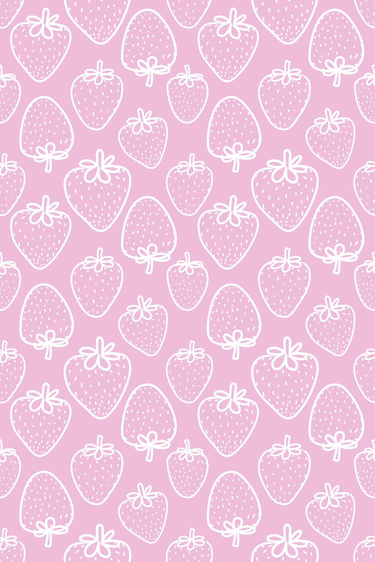 Tapis vinyle cuisine motif fraise - TenStickers
