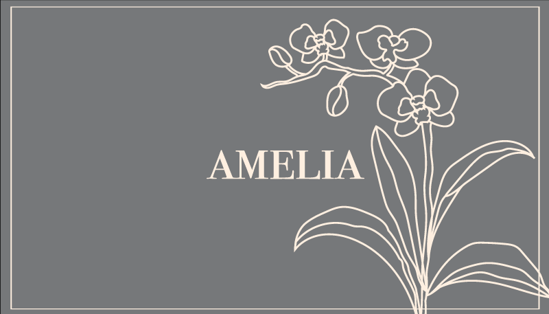 Tapis vinyle personnalisé floral élégant sur mesure - TenStickers