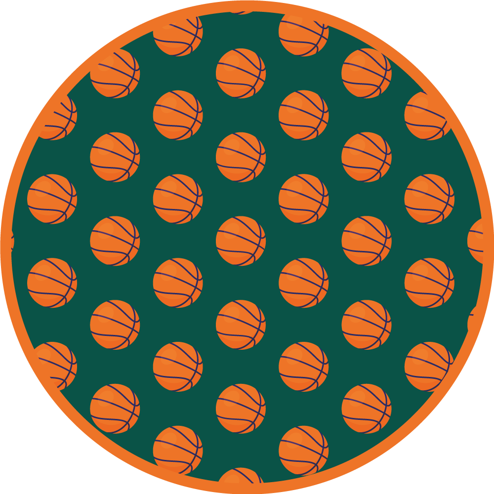 Tapis vinyle autouroute idée de basketball - TenStickers