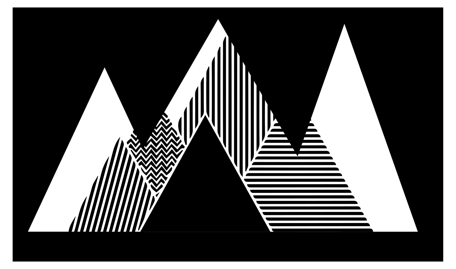 Tapis vinyles géométriques motif en zigzag élégant - TenStickers