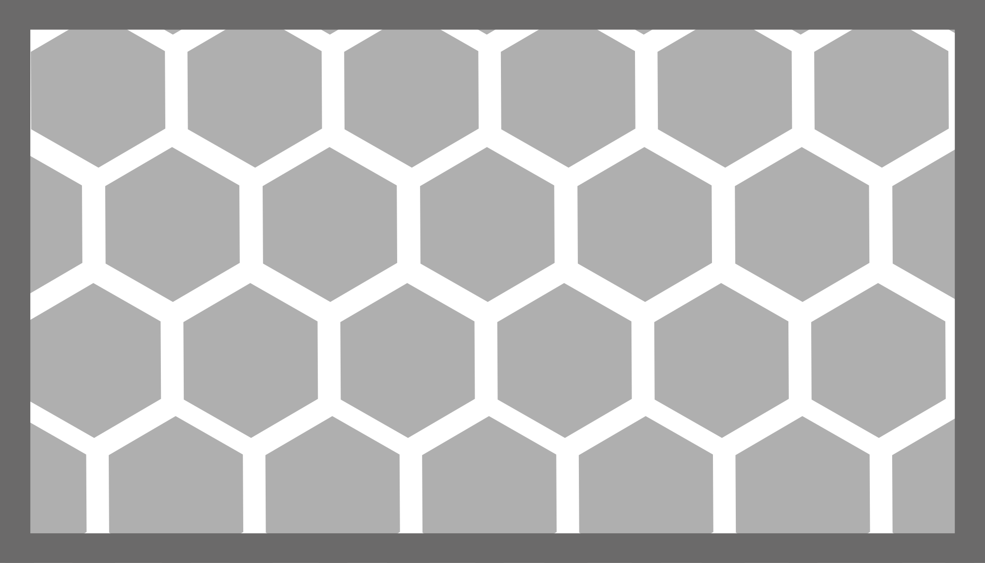 Tapis vinyles géométriques configuration hexagonale - TenStickers