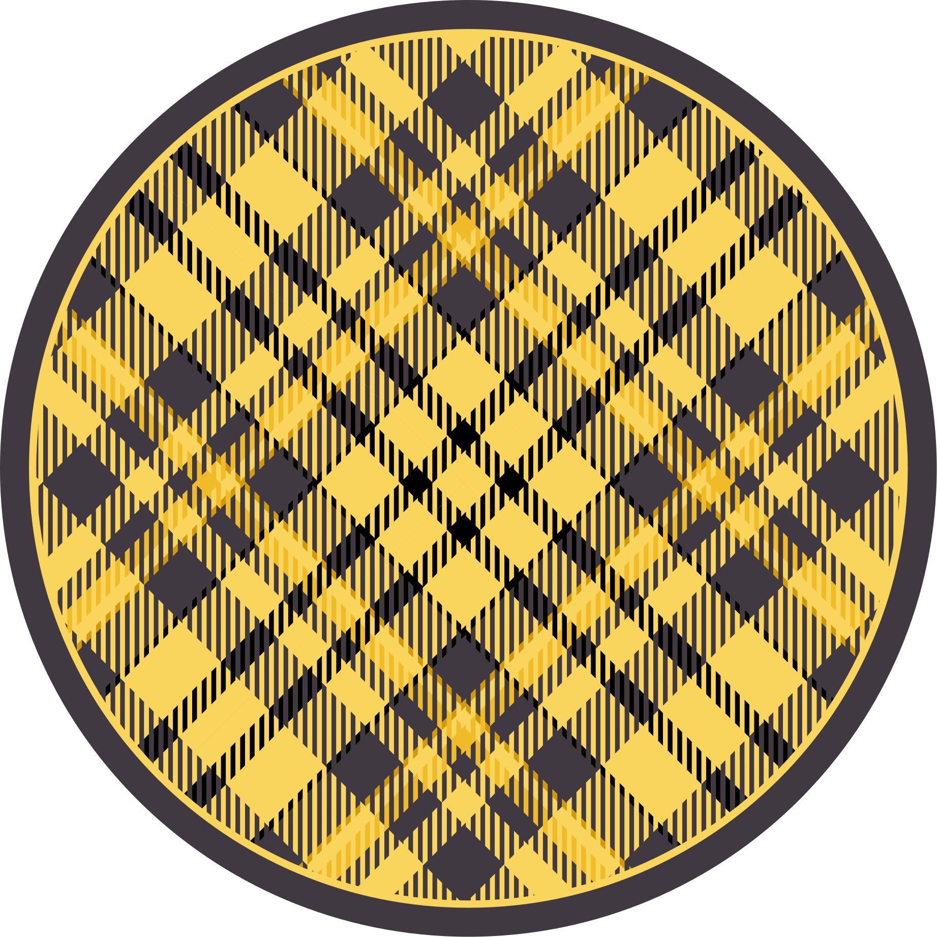 Tapis vinyle cuisine à carreaux jaunes - TenStickers