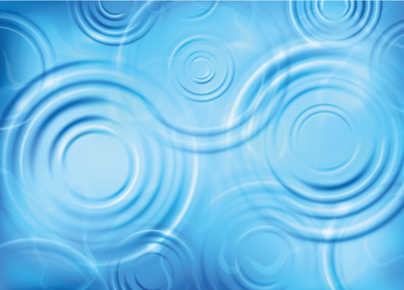 Tapis vinyle salle de bain effet d'ondulation de l'eau - TenStickers