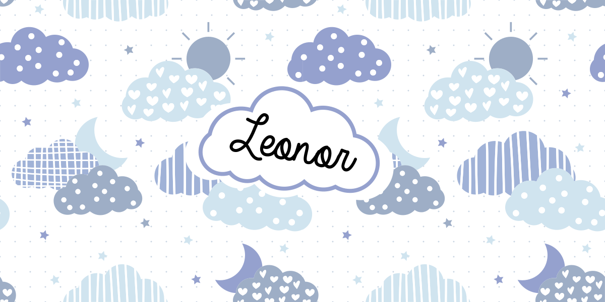 Tapis vinyle personnalisé motif de nuages - TenStickers