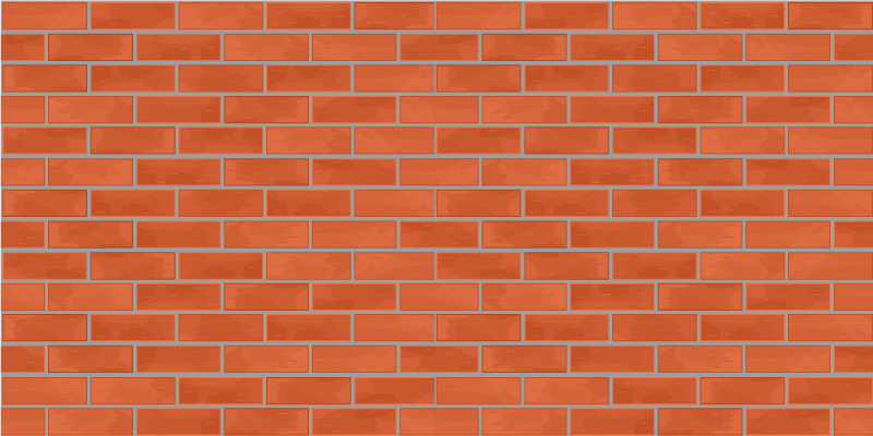 Tapis vinyle pierre motif de briques rouges - TenStickers