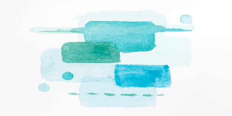 Tapis vinyle salon blocs de couleurs aquatiques - TenStickers