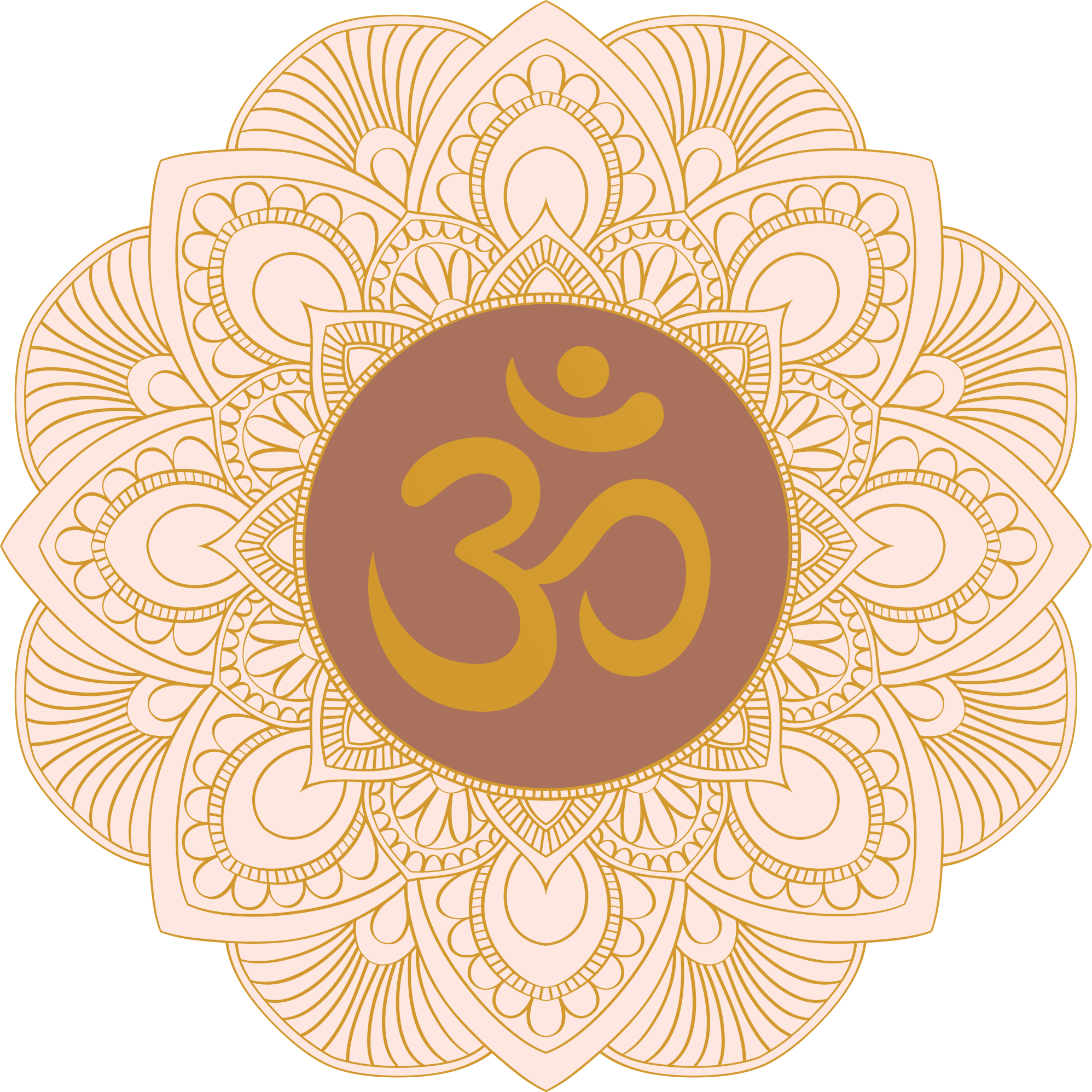 Tapis vinyle mandala symbole de bouddha - TenStickers