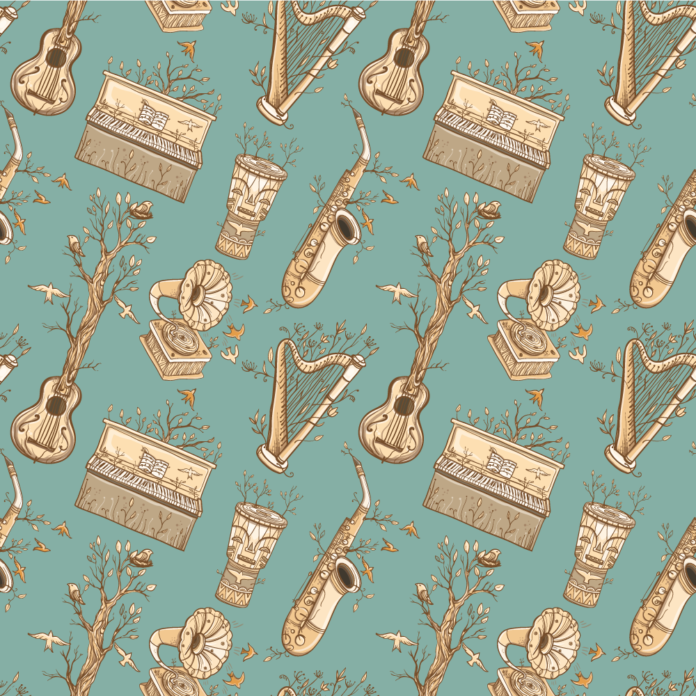 Tapis vinyle autres tapis concept d'instruments de musique - TenStickers