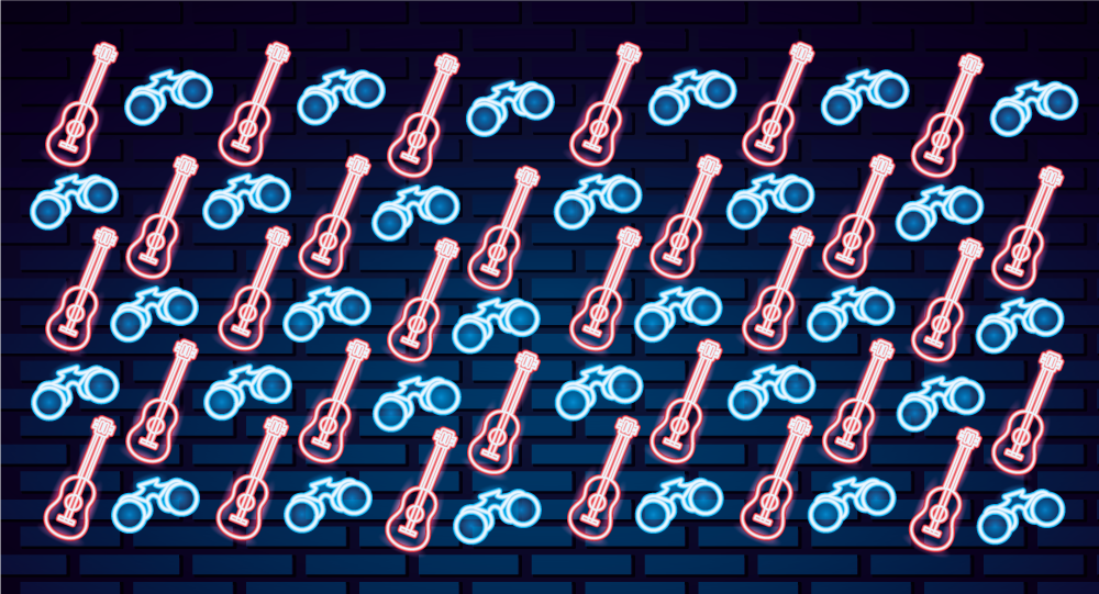 Tapis vinyle ado motifs inspirés de la musique - TenStickers