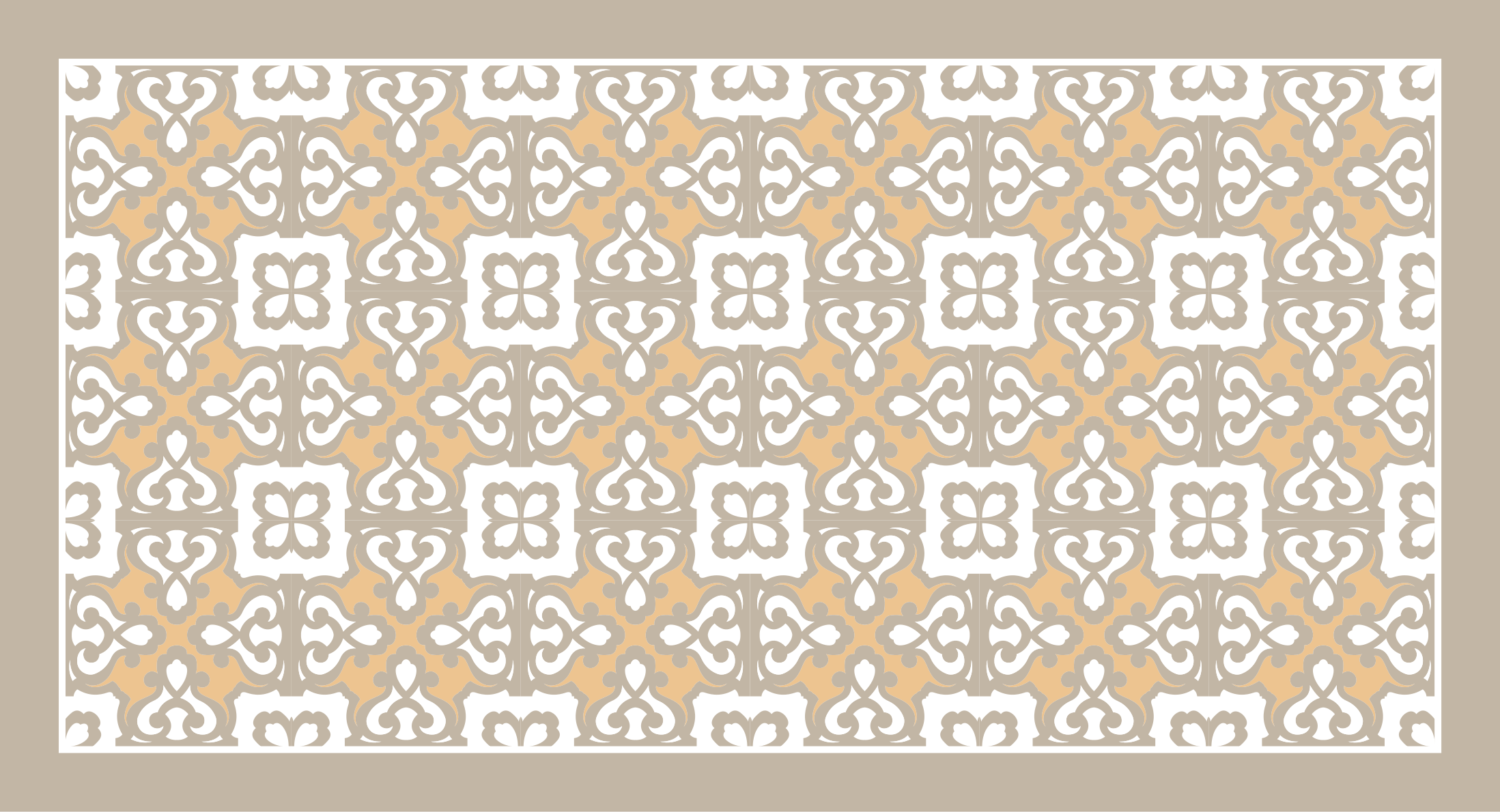 Tapis mosaique vinyle accents élégants et graphiques - TenStickers