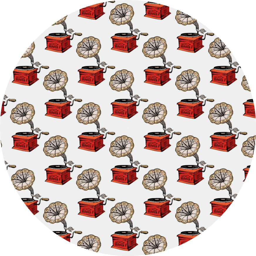 Tapis vinyle texture boîtes à musique rétro - TenStickers