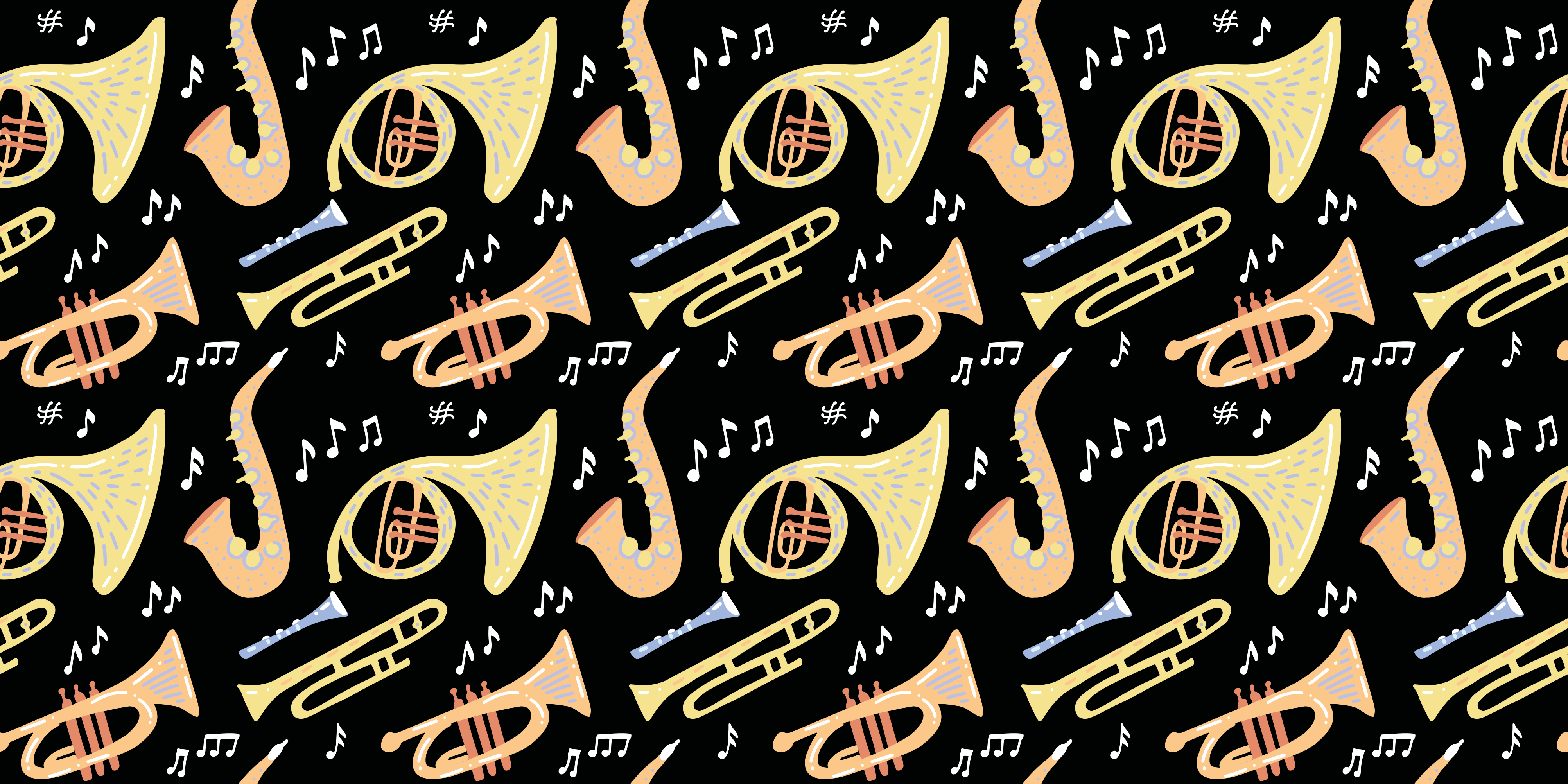 Tapis vinyle événements concepts d'instruments de musique - TenStickers