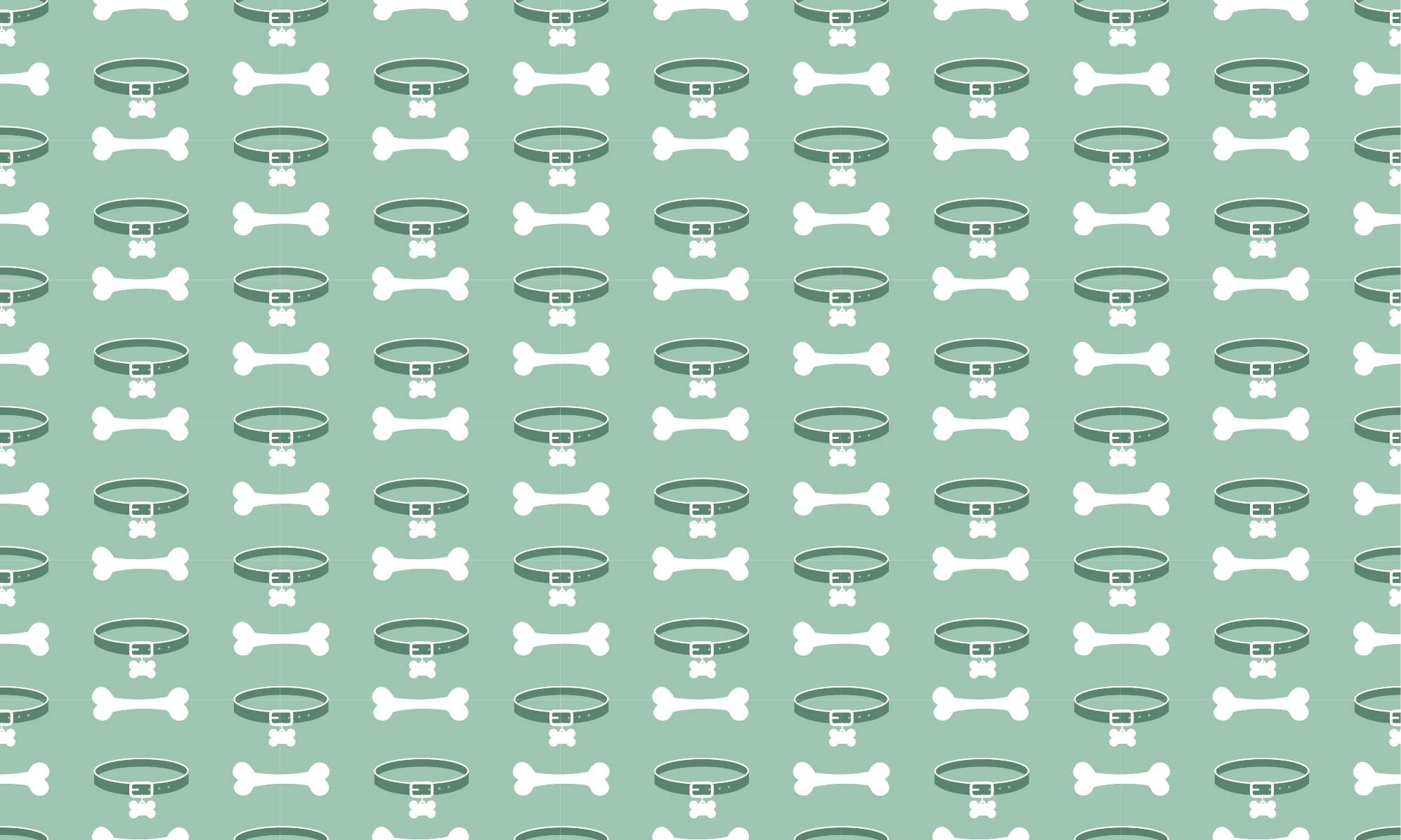 Tapis vinyle animal motif d'os de chien - TenStickers