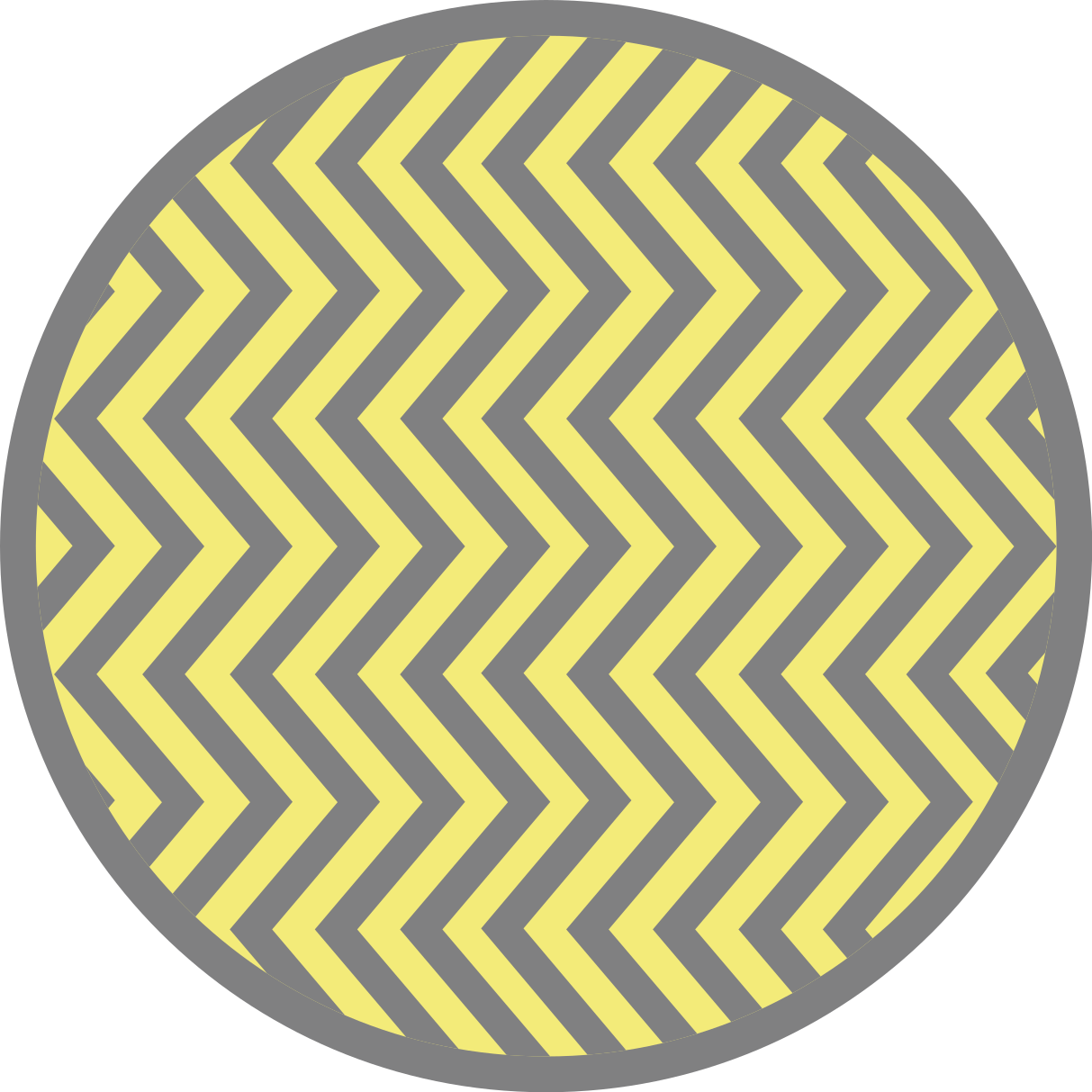 Tapis vinyles géométriques chevrons gris et jaunes - TenStickers