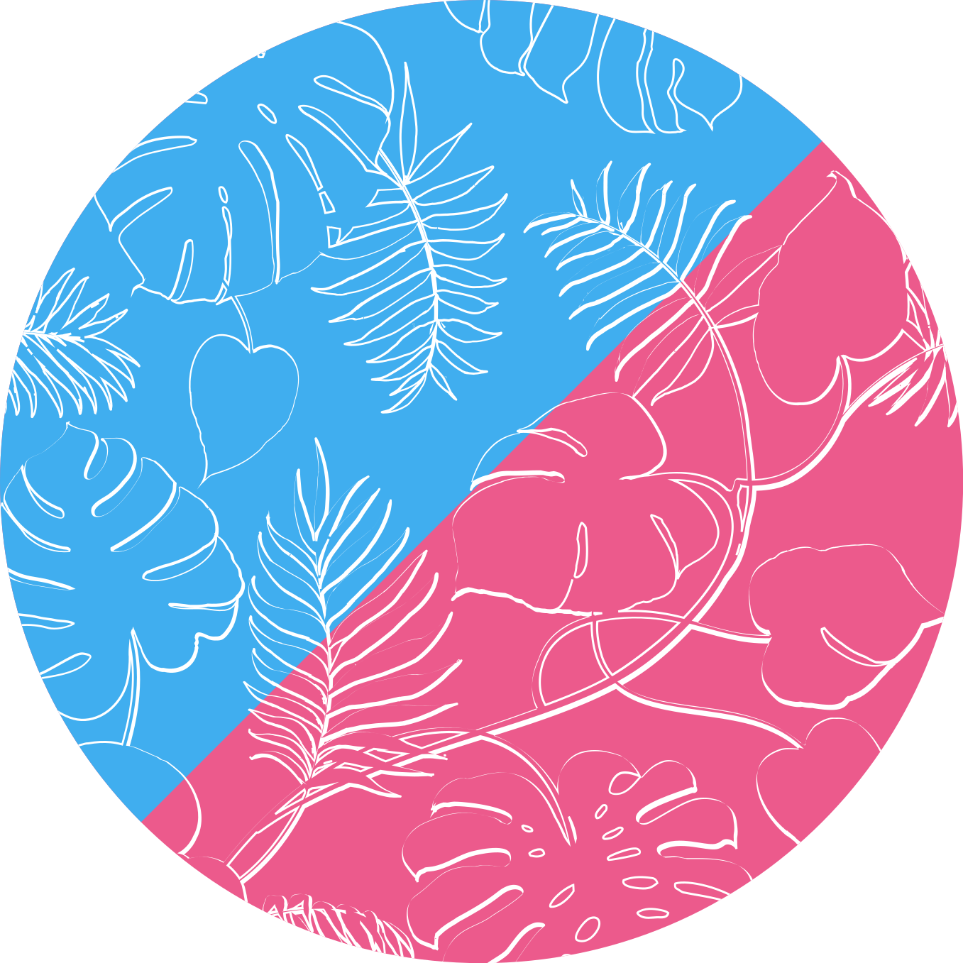 Tapis vinyle nature tropiques feuillus - TenStickers