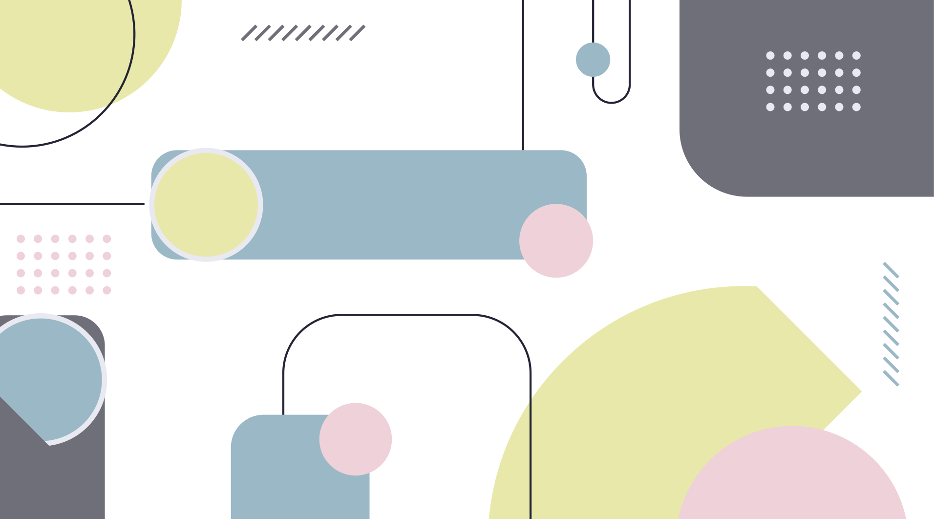 Tapis vinyles géométriques formes géométriques pastel - TenStickers