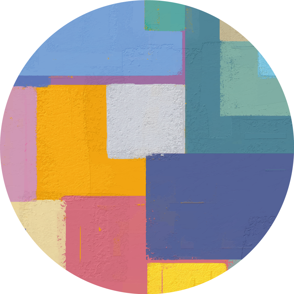 Tapis vinyles géométriques figures géométriques vives - TenStickers