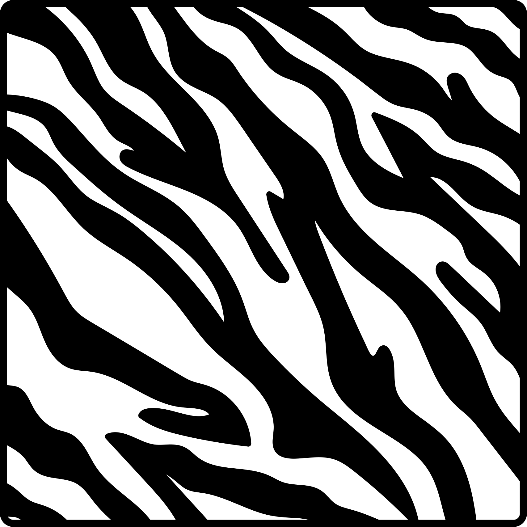 Tapis vinyle animal style zèbre - TenStickers