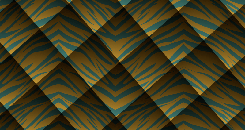 Tapis vinyle animal concept de rayures de tigre - TenStickers