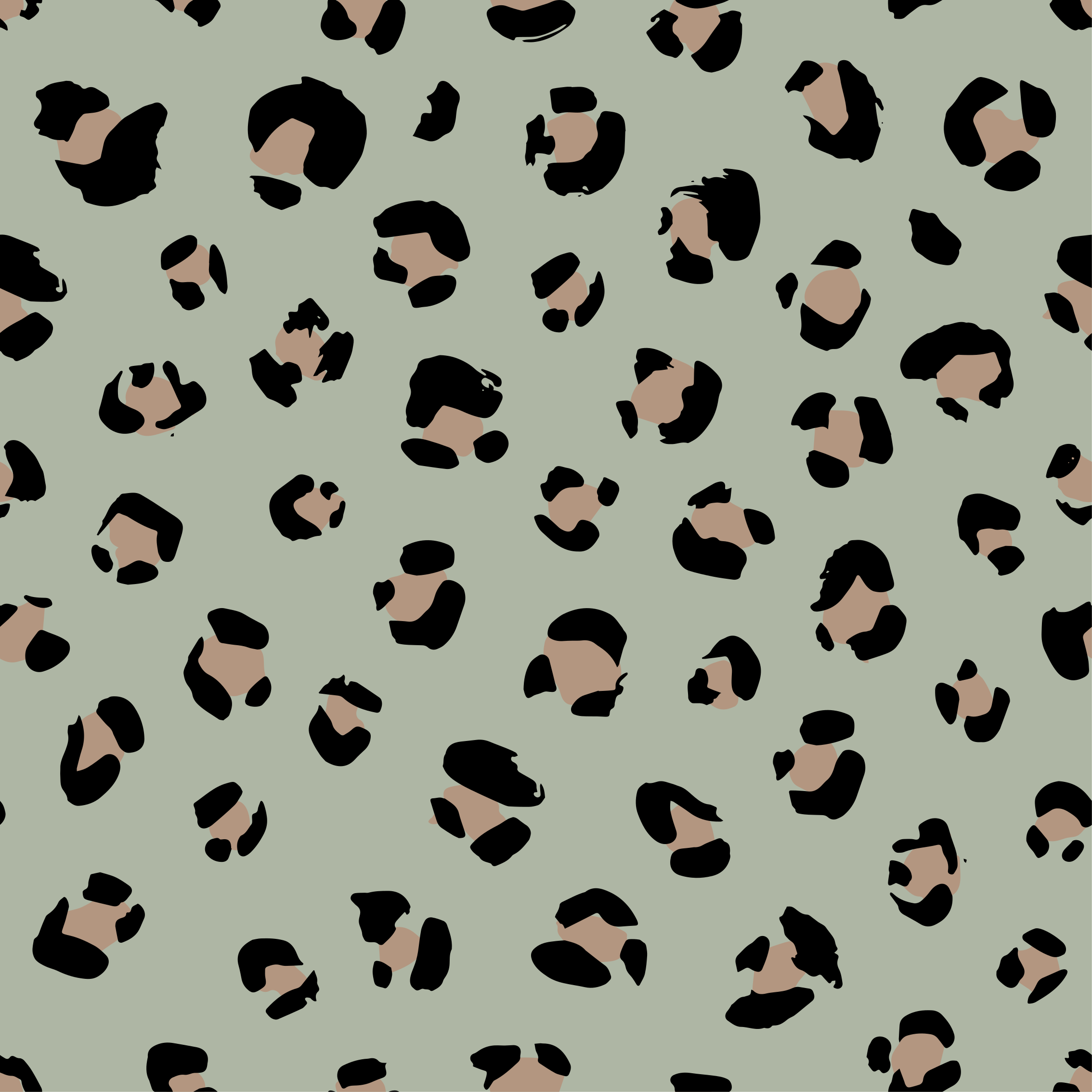 Tapis vinyle animal tache léopard - TenStickers