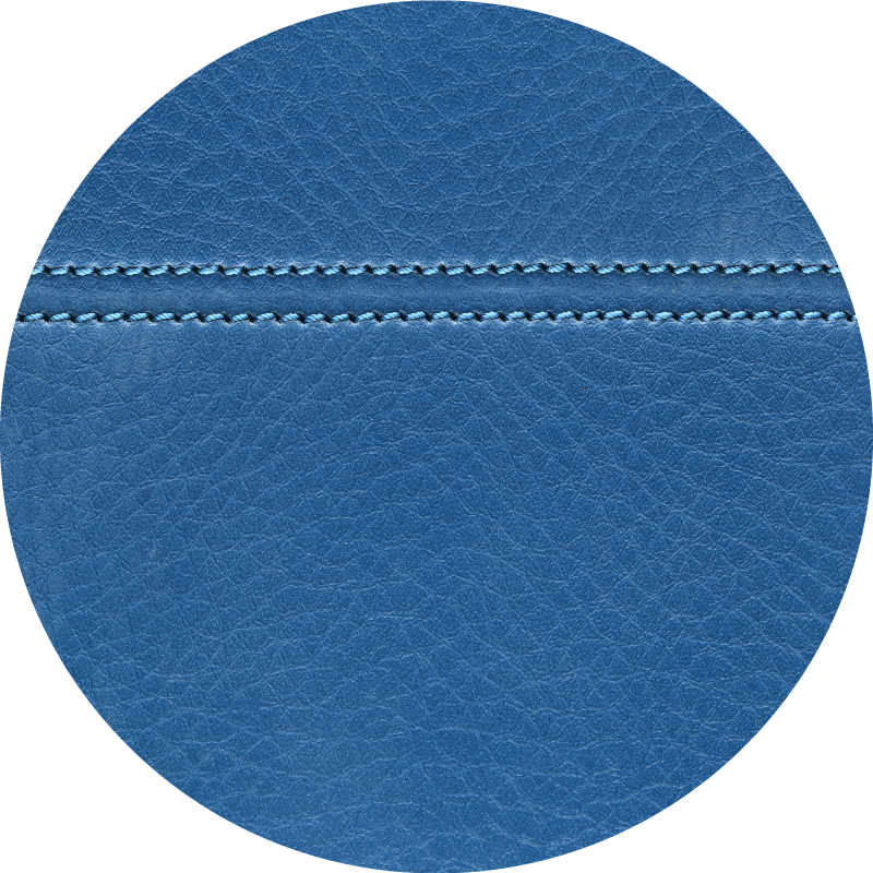 Tapis vinyle texture effet cuir bleu - TenStickers