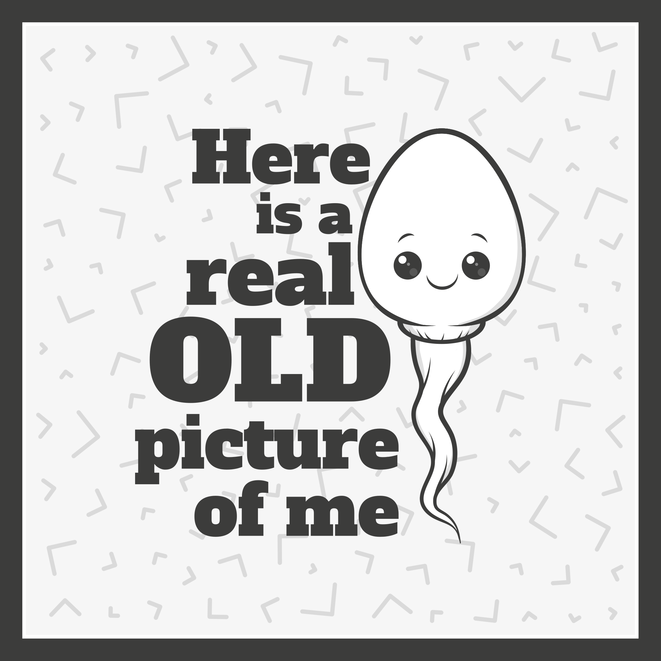 Tapis vinyle citation sperme vraie vieille photo - TenStickers