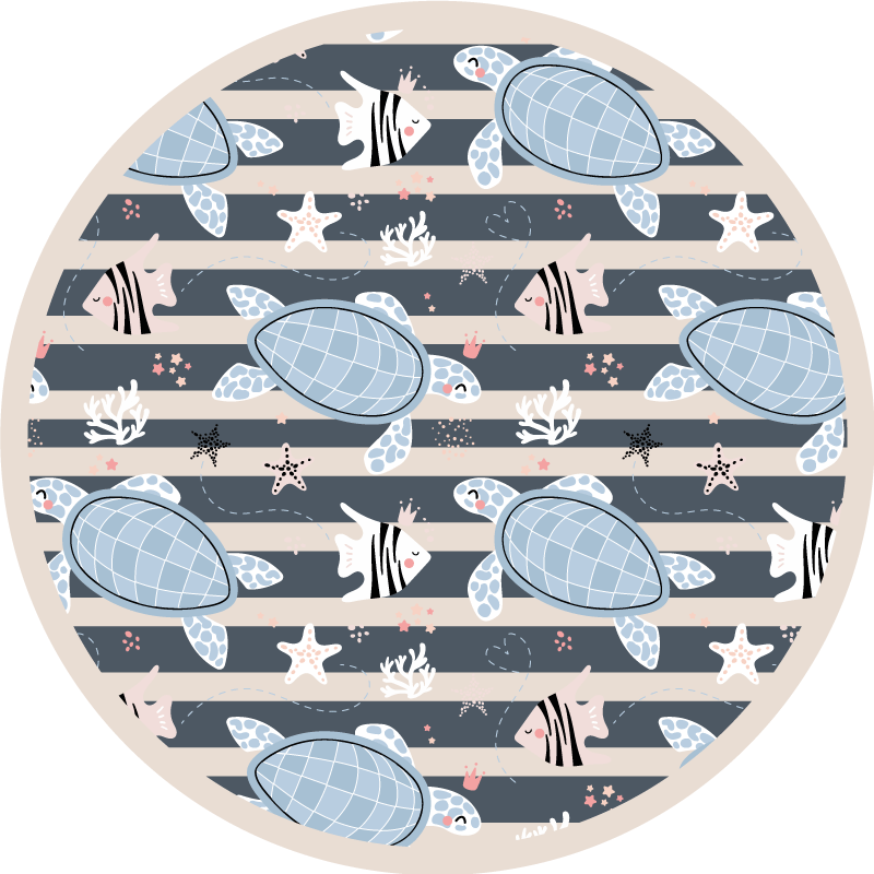 Tapis vinyle animal tortues sous-marines - TenStickers