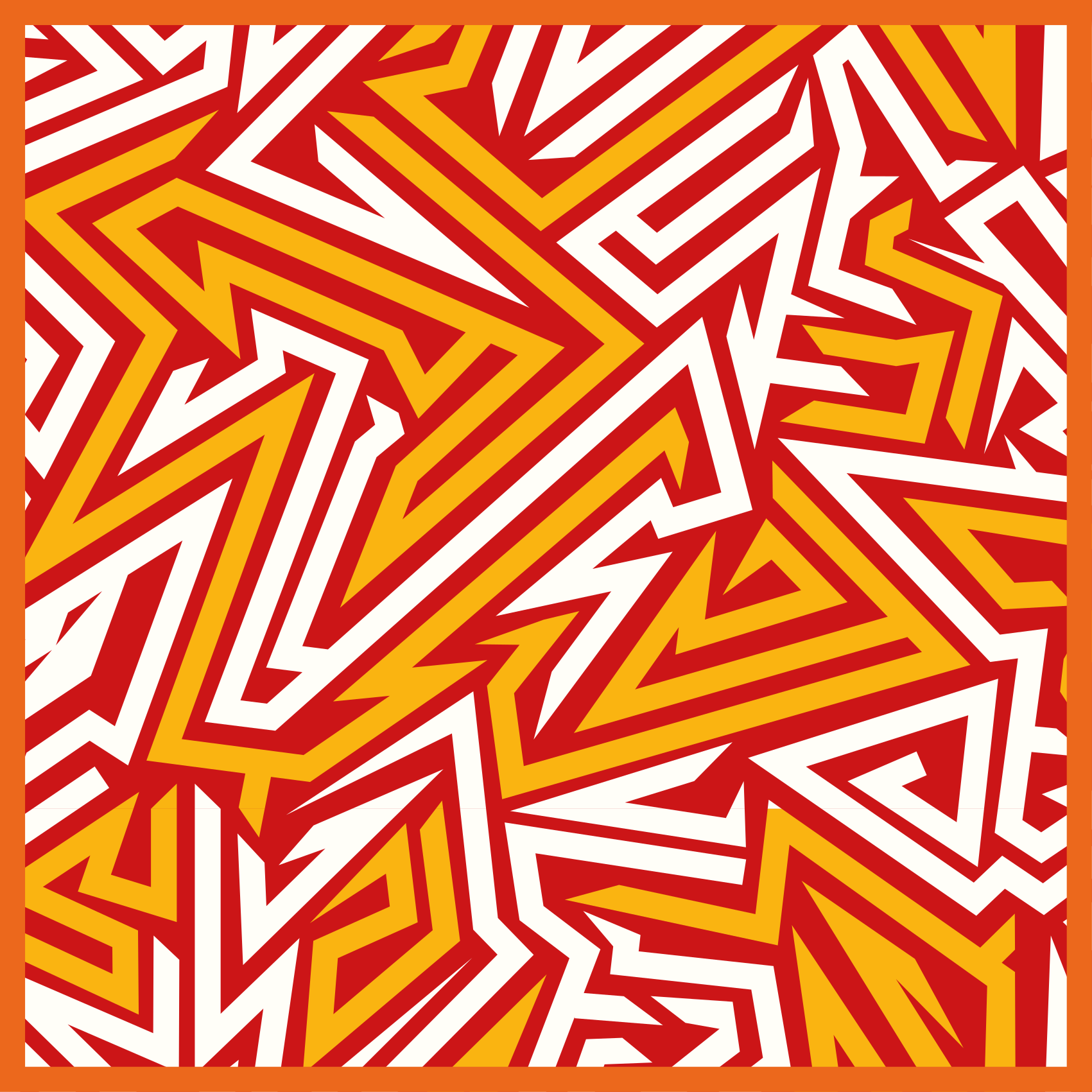 Tapis vinyle ado motif en zigzag dynamique - TenStickers