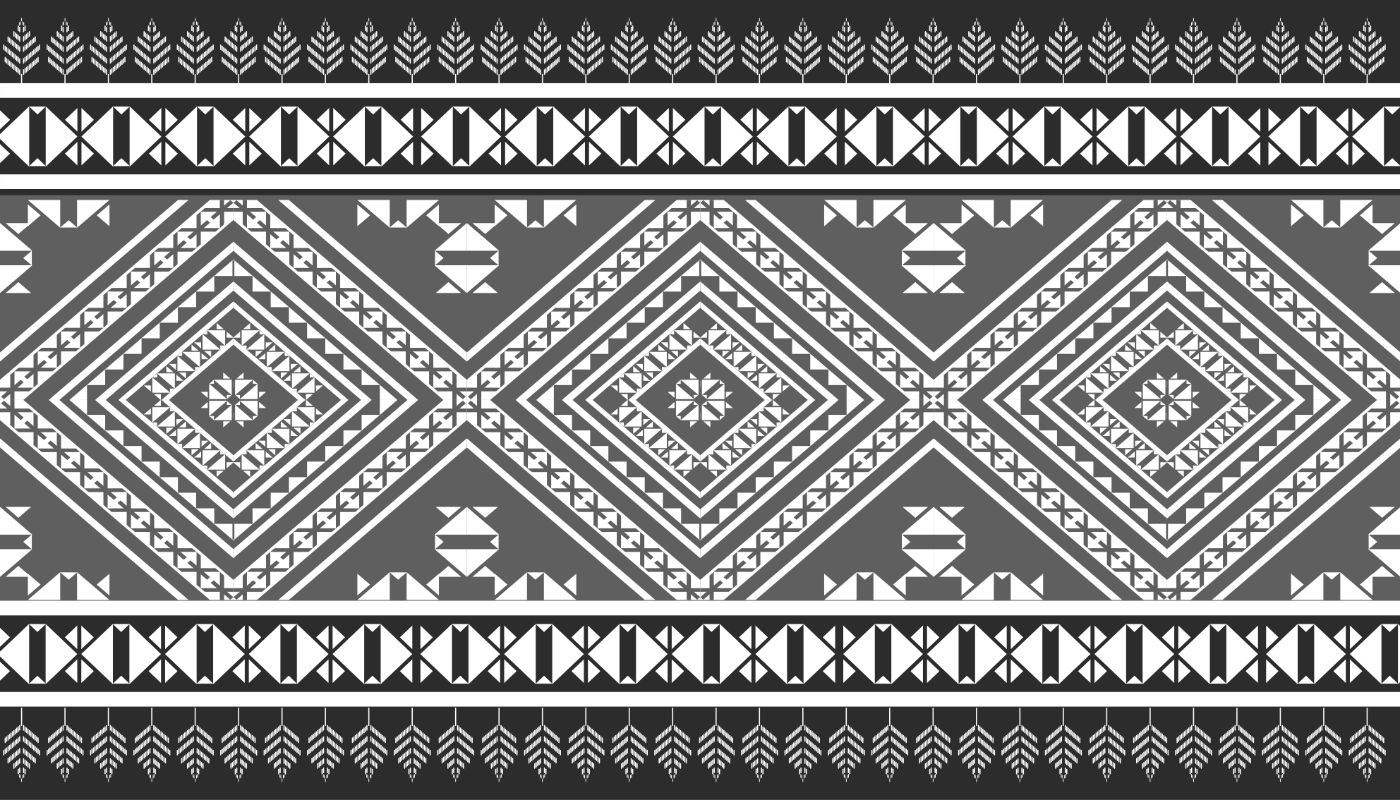 Tapis vinyle éthnique motif géométrique chic - TenStickers