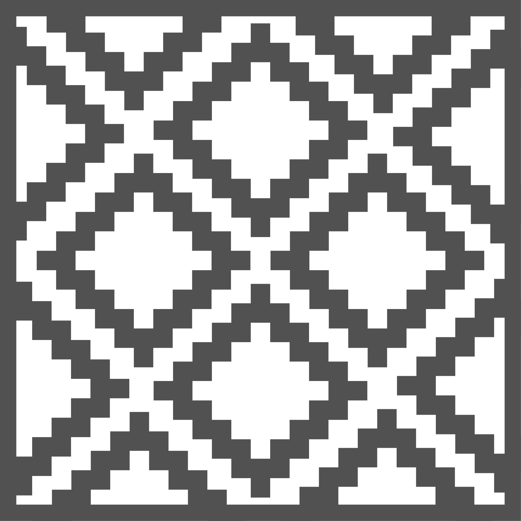 Tapis vinyles géométriques motif losanges noirs - TenStickers