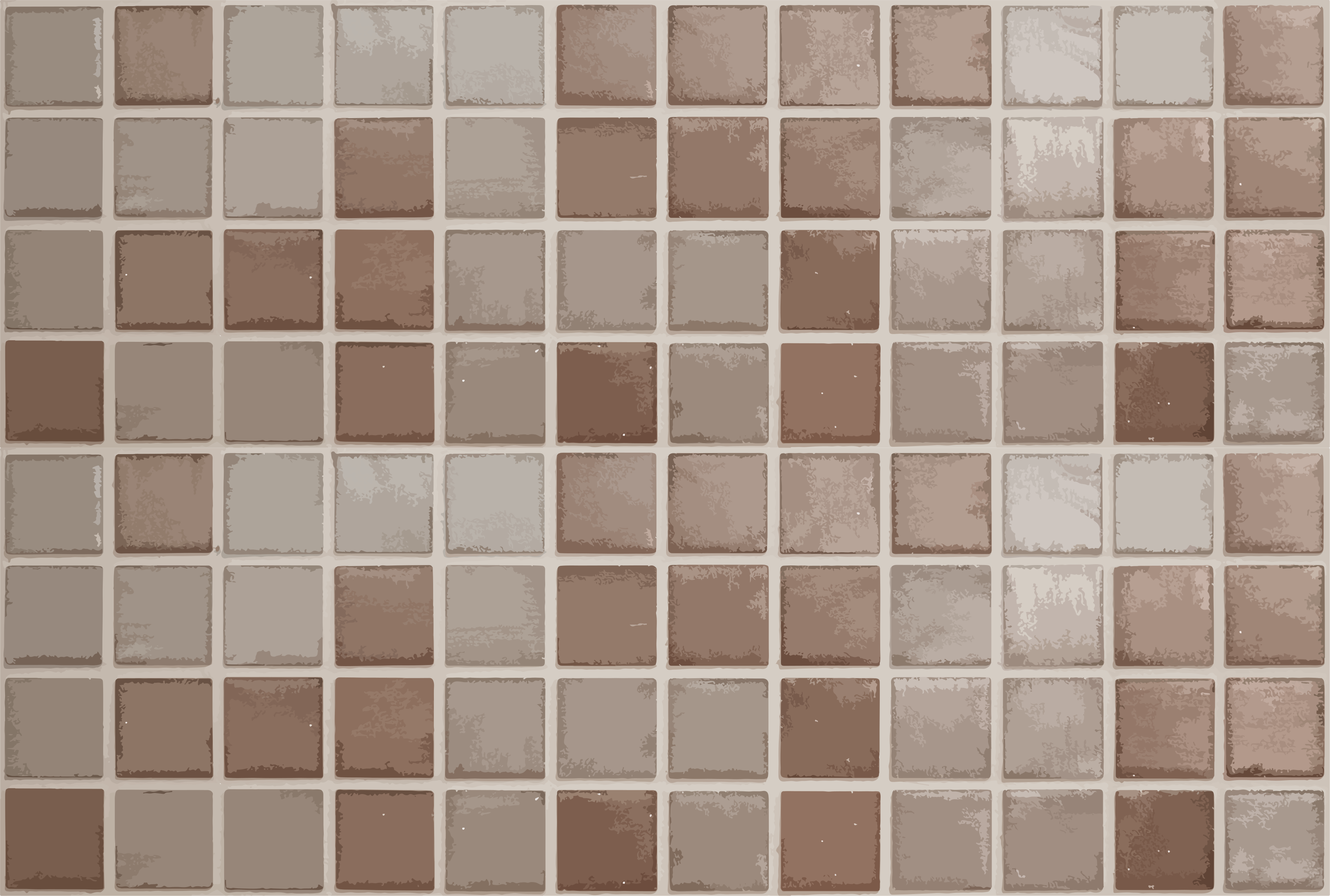 Tapis vinyle salle de bain motif carrelé - TenStickers