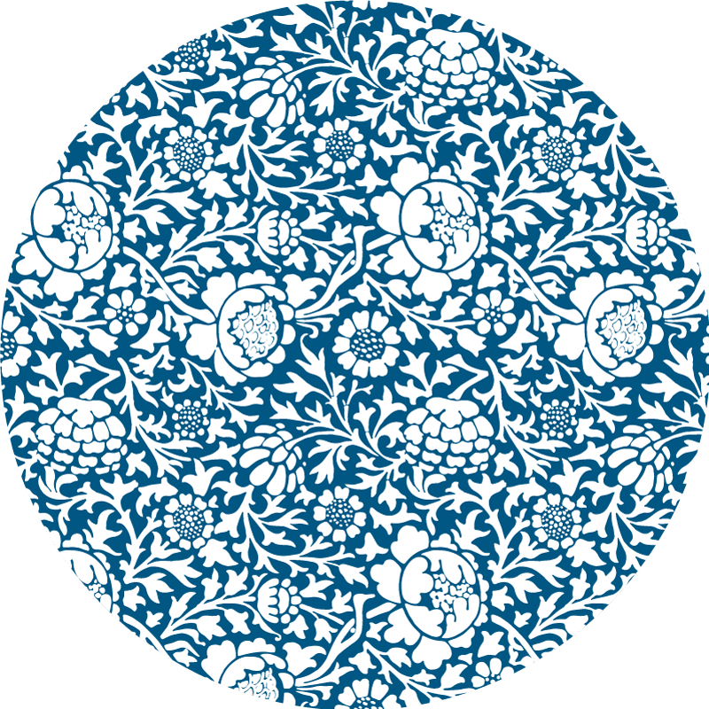Tapis vinyle fleurs et plantes style à motifs floraux - TenStickers