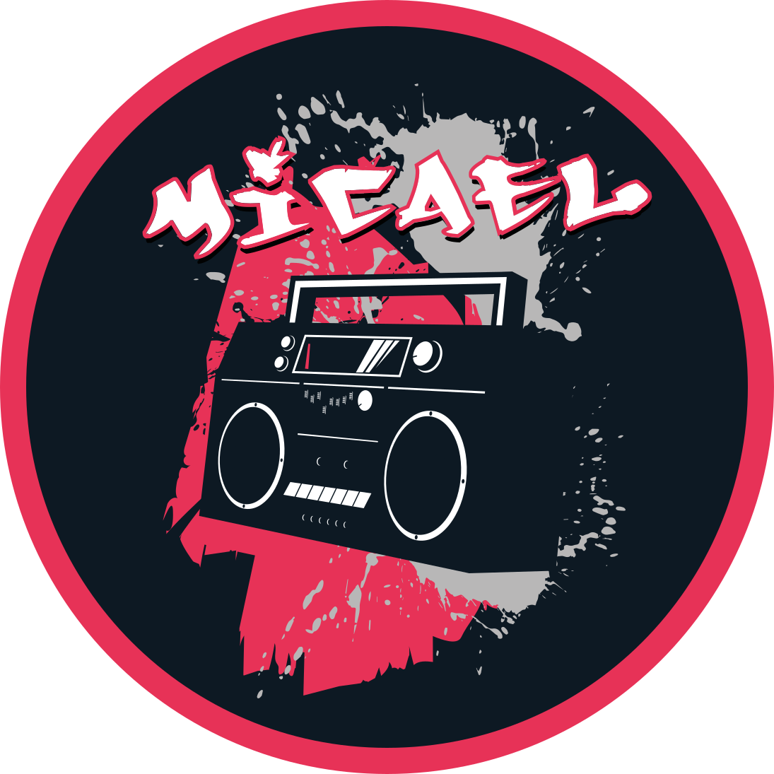 Tapis vinyle personnalisé thème boombox rétro - TenStickers