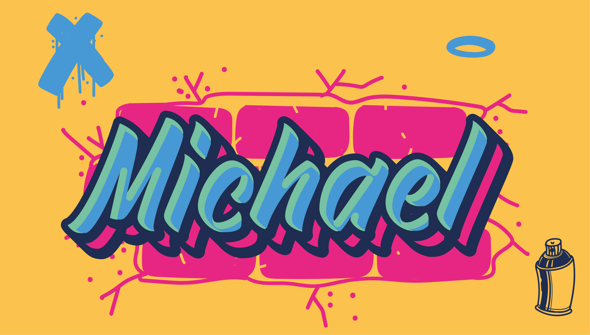 Tapis vinyle autres tapis nom personnalisé de graffiti - TenStickers