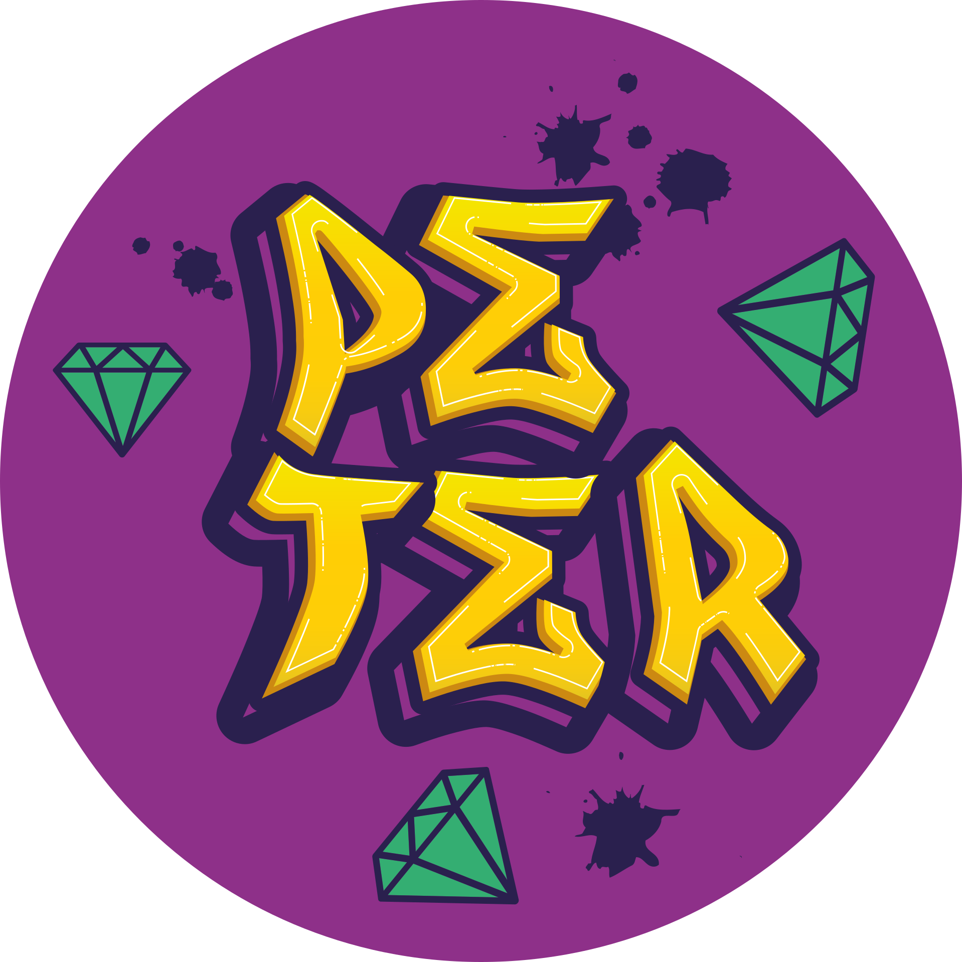Tapis vinyle personnalisé art et diamants - TenStickers