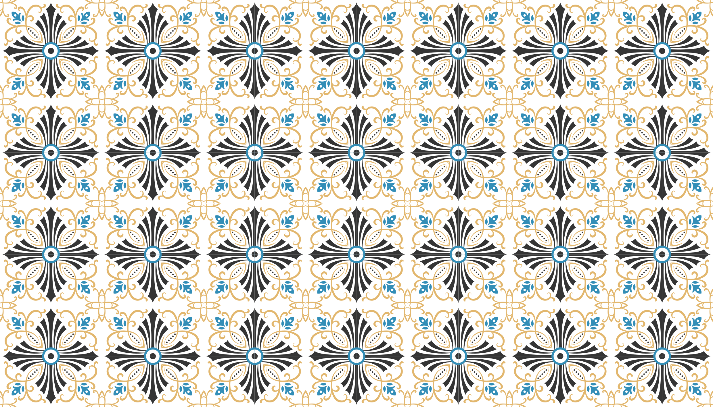Tapis mosaique vinyle style mosaïque élégant - TenStickers