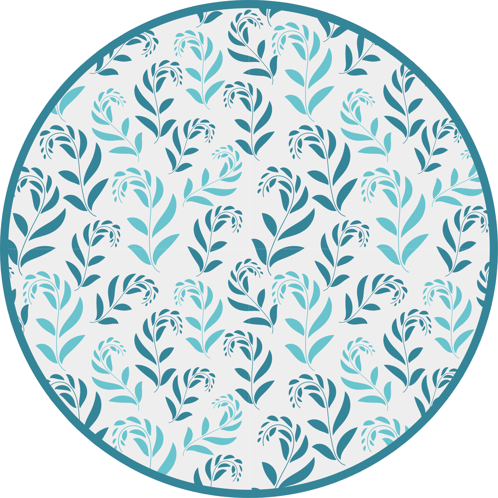 Tapis vinyle fleurs et plantes inspiration botanique - TenStickers