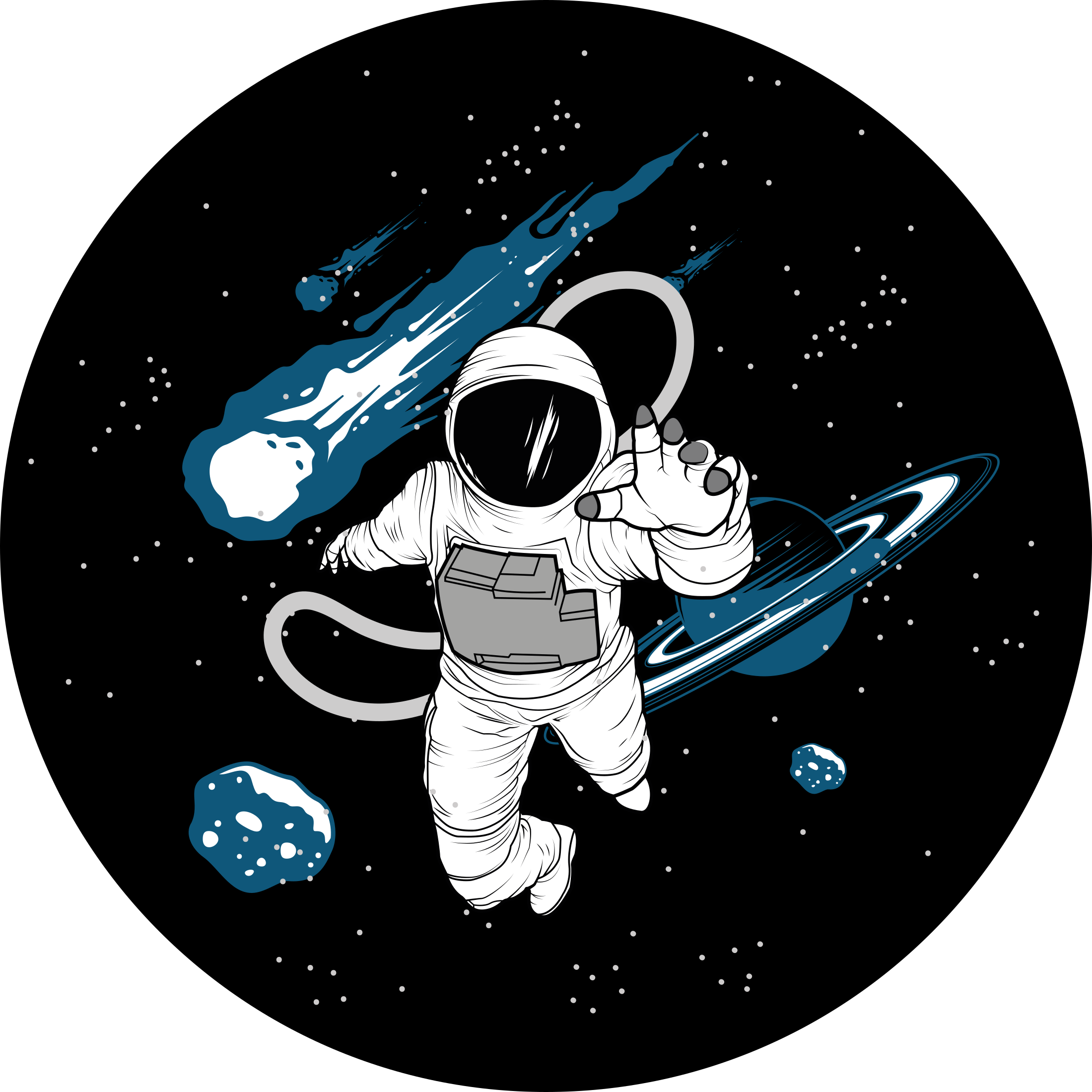Tapis vinyle autouroute aventure astronomique - TenStickers