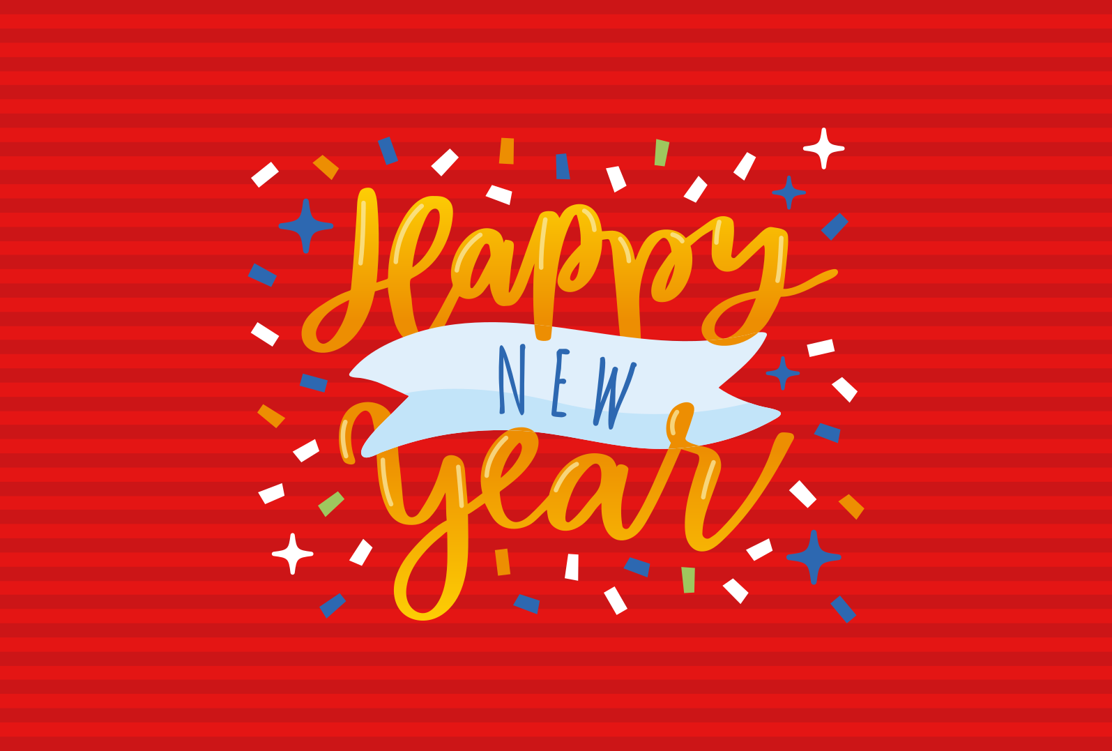 Tapis vinyle noël célébration du nouvel an - TenStickers