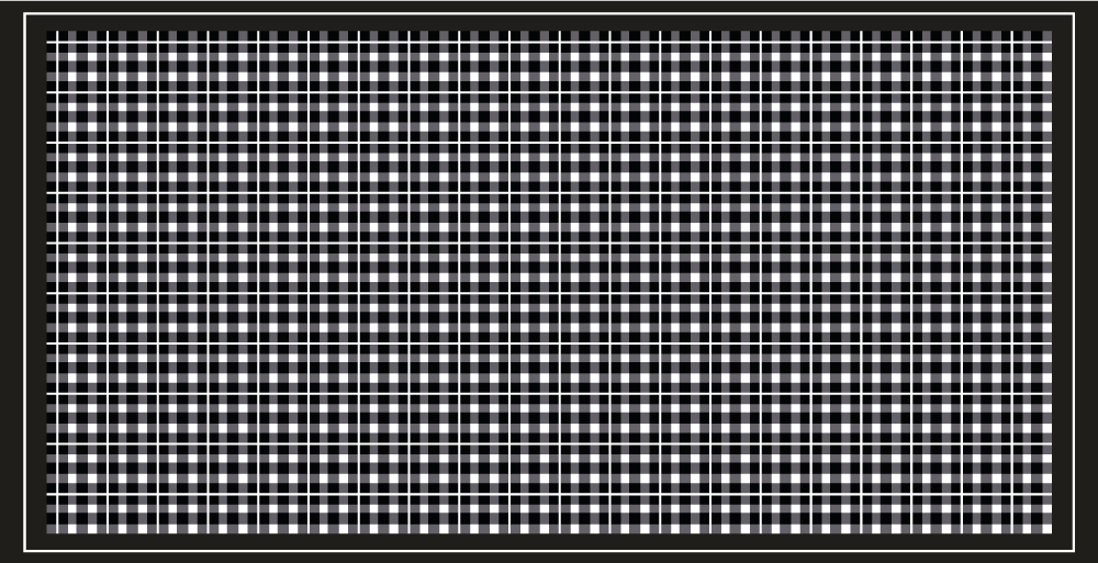Tapis vinyle chambre motif à carreaux gris - TenStickers